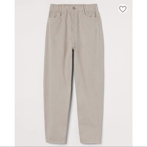H&M High Waist Twill Pants